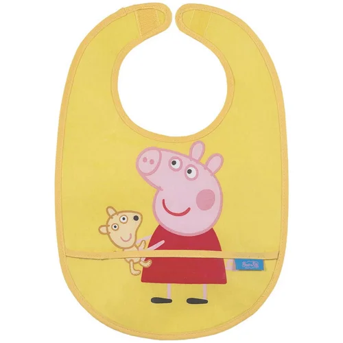 Слюнявчик Petit Jour Paris Peppa Pig жовтий