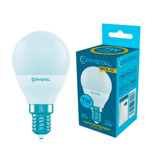 Лампа Crystal Gold Led G45 7W PA Е14 4000K