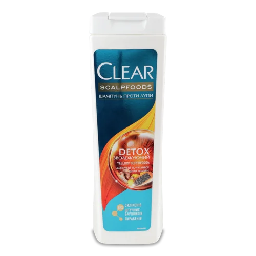 Шампунь-детокс для волосся проти лупи Зволожуючий Scalpfoods Clear, 360мл