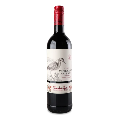 Вино Вищого Ґатунку Vineyard Friends Merlot Malbec Червоне, 0.75л