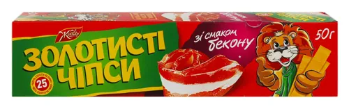 Жайвір Чіпси «Золотисті» зі см. бекону, ф. 50г