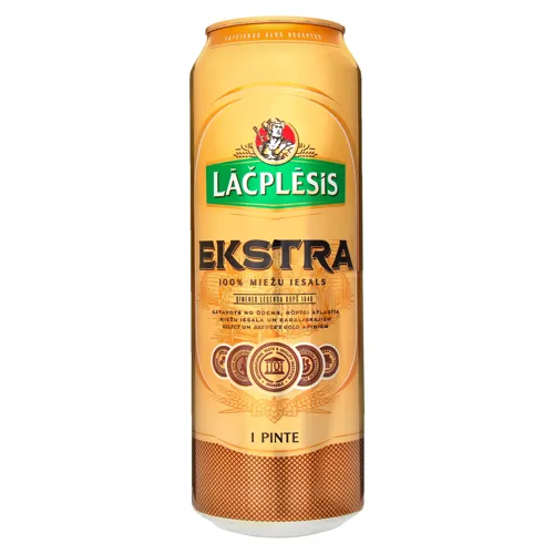 Пиво Lacplesis Ekstra світле ж/б