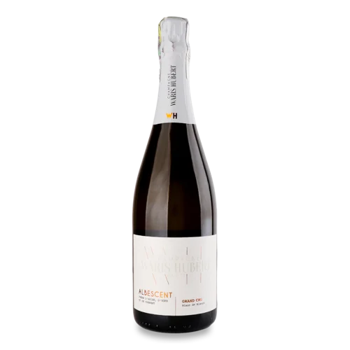 Шампанське 0.75л 12% екстра брют Grand Cru Albescent Waris Hubert, скляна банка
