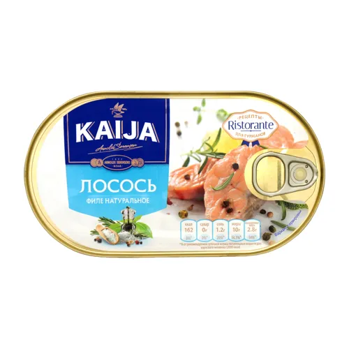 Лосось філе у власному соку Kaija з/б 170г