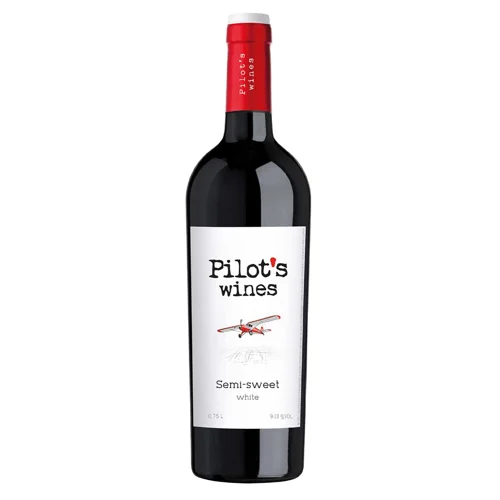 Вино Pilot’s Wines біле напівсолодке 9-13% 0,75л