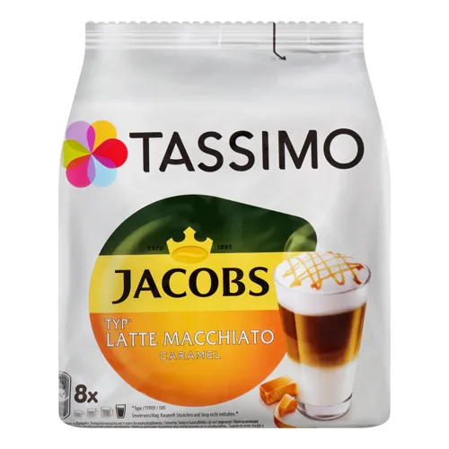 Набір для приготування гарячого кавового напою Caramel Latte Macchiato Tassimo Jacobs м/у 268г