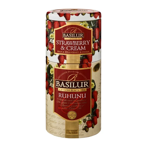 Чай Чорний Рухуну З Полуницею Квіти Та Фрукти Basilur, з/б 125г