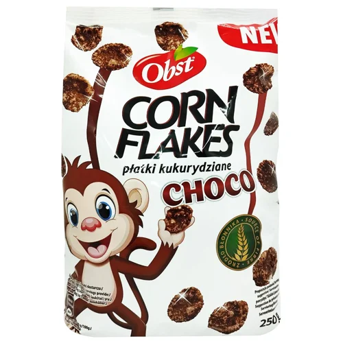 Сніданок сухий Obst Пластівці кукурудзяні з шоколадним смаком 250г
