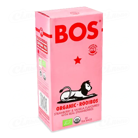 Чай Bos «Ройбуш» полуниця-ваніль, 50г
