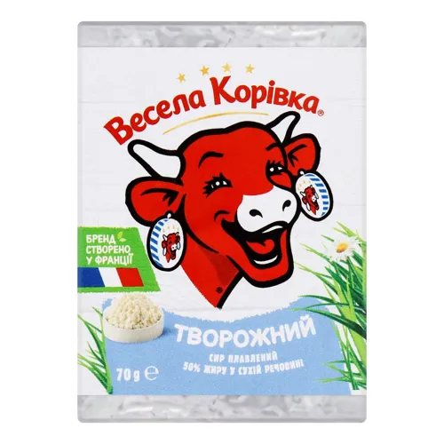 Сир плавлений 50% Творожний Весела Корівка м/у 70г