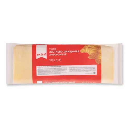 Тісто листове дріжджове Extra! с/м 900г