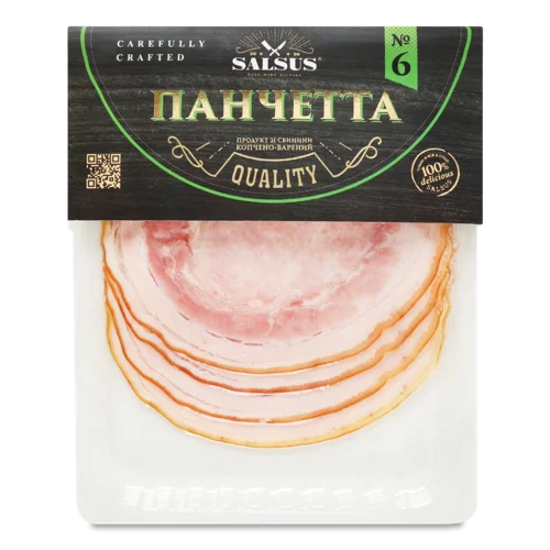 Панчетта Варено-Копчене Salsus в/у, 100г