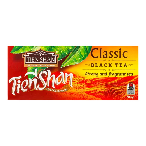 Чай чорний Classic Tien Shan в картонній упаковці 25х2г