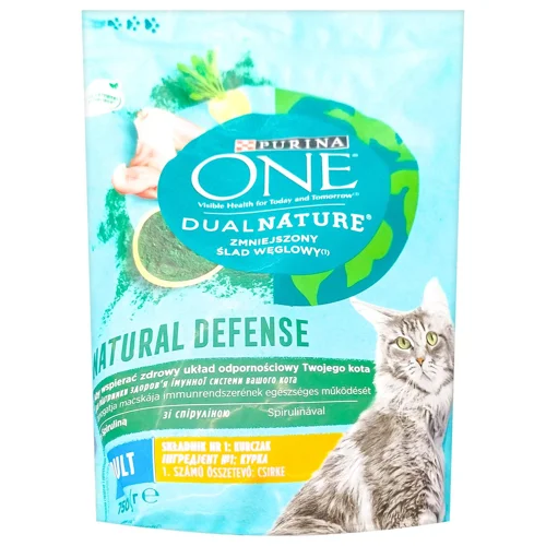 Корм сухий Purina One DualNature з куркою та спіруліною для котів 750г