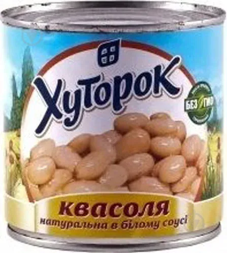Квасоля Хуторок в ніжному соусі 410г
