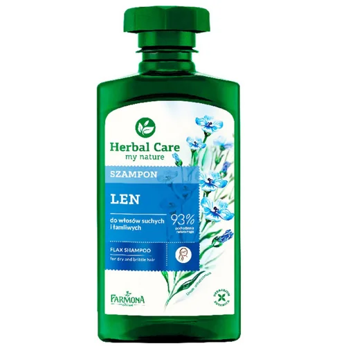 Шампунь Herbal Care Льняний для сухого волосся та ламкого волосся 330мл