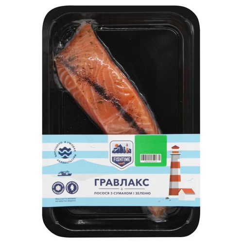 Гравлакс Fishtime з сумахом та зеленню