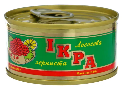 Ікра лососева зерниста Спецпосол з/б 80г