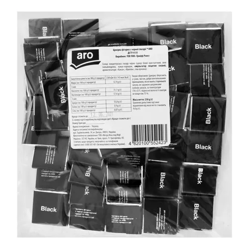 Цукерка фігурна з чорної глазурі Aro м/у 250г