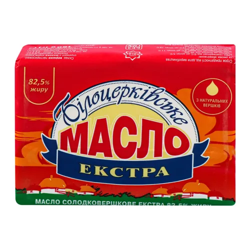 Масло 82.5% солодковершкове Екстра Білоцерківське кг