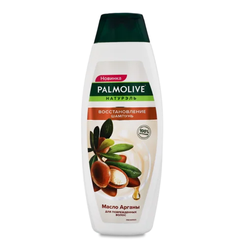 Шампунь Відновлення з Аргановою Олією Натурель Palmolive, для пошкодженого волосся, 380мл
