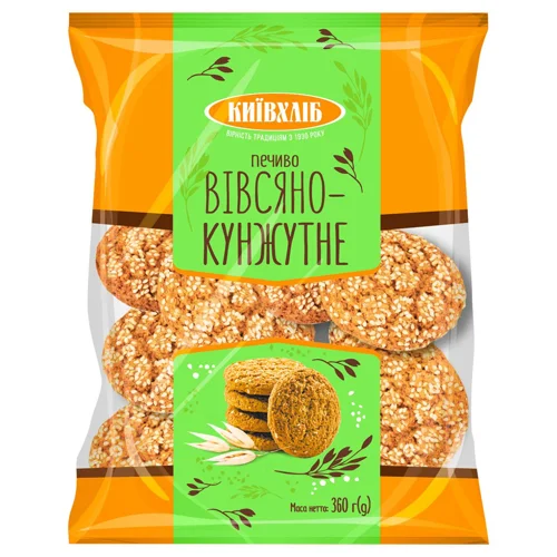 Печиво Київхліб Вівсяно-кунжутне 360г