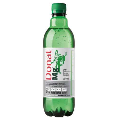 Вода мінеральна Donat Mg газована 0,5л