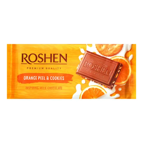 Шоколад Roshen Orange Peel & Cookies 90г х6