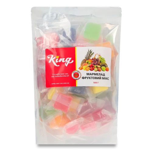 Мармелад Фруктовий Мікс В/ґ King, 500г