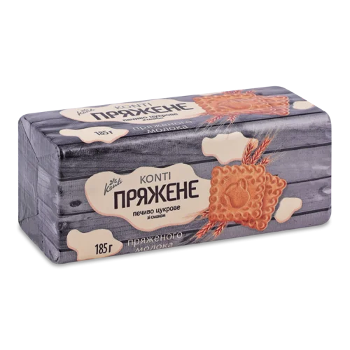 Печиво Цукрове З Смаком Пряженого Молока Konti, В/ґ, 185г