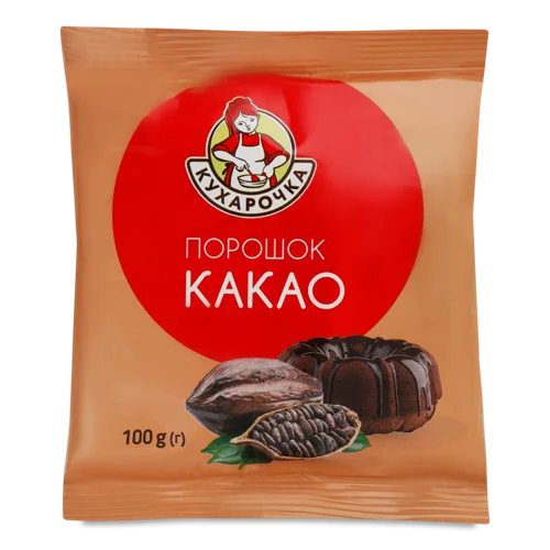 Какао Порошок Вищого Ґатунку, К/У, 100 Г