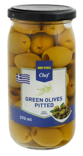 Оливки зелені без кісточки Metro Chef с/б 350г
