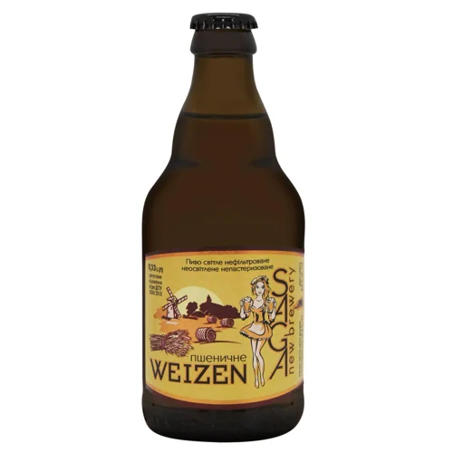 Пиво Saga Weizen світле нефільтроване 4,9% 0,33л