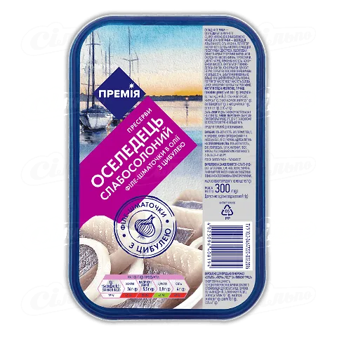 Оселедець «Премія»® філе з цибулею в олії, 300г