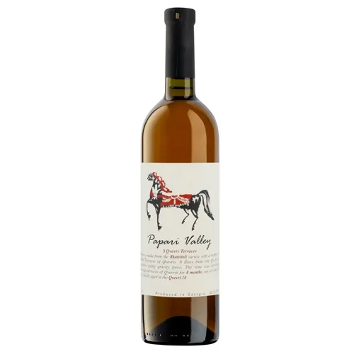 Вино Papari Valley Rkatsiteli Qvevri 18 біле сухе 12,5% 0,75л