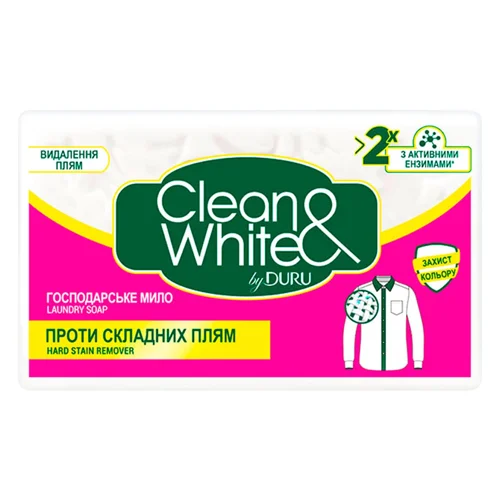 Мило господарське Duru Clean&White проти плям 125г