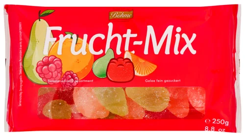 Фруктовий Мікс HALLOREN, Вищого Ґатунку, Упаковка Картонна, 250 Г