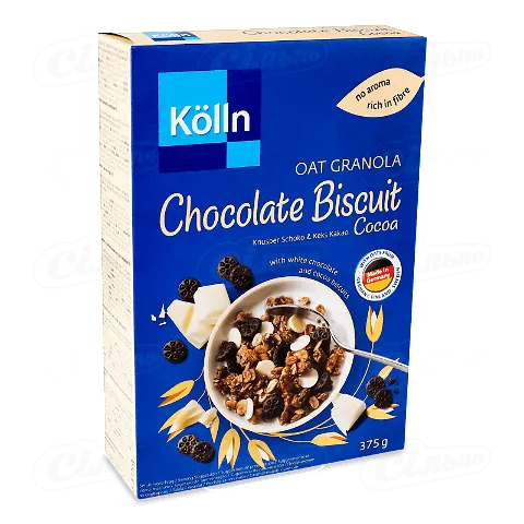 Гранола Kolln вівсяна білий шоколад-шматочки печива, 375г