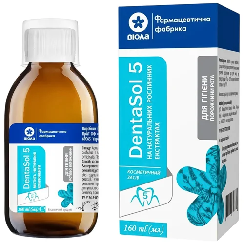 Засіб для порожнини рота та ясен Віола DentaSol 5 160мл