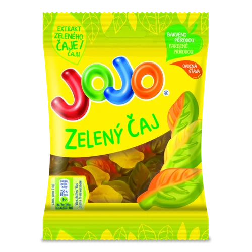 Цукерки Желейні З Фруктовими Смаками Та Екстрактом Зеленого Чаю JOJO, м/у 80г