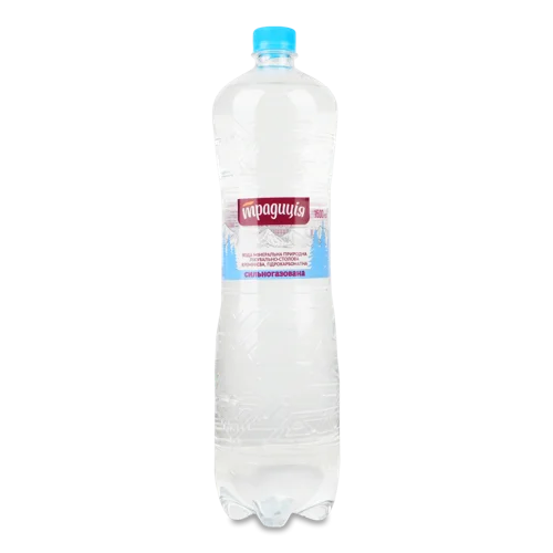 Мінеральна Вода Сильногазована Традиція, 1.5Л, П/Пл