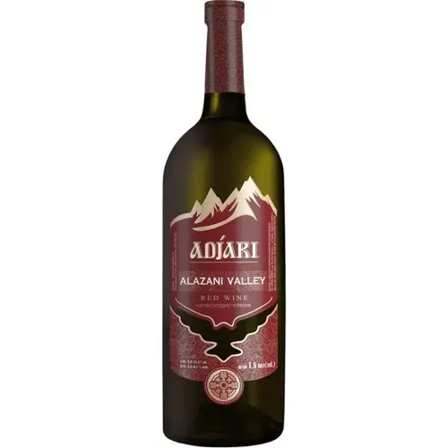 Вино Adjari Алазанська долина, червоне, напівсолодке, 1,5л