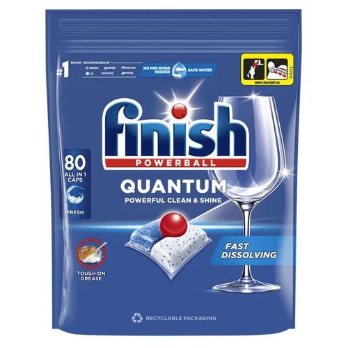 Таблeтки для посудомийних машин Finish Quantum All in 1 80шт