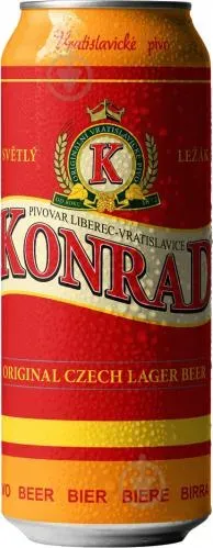 Пиво світле Конрад 5,2% 0,5л ж/б