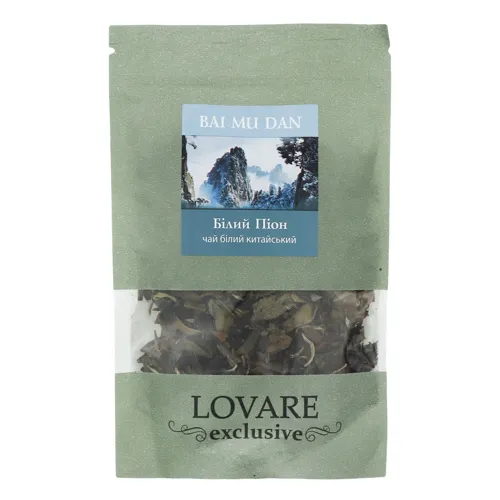 Чай білий байховий листовий Bai Mu Dan Exclusive Lovare д/п 25г