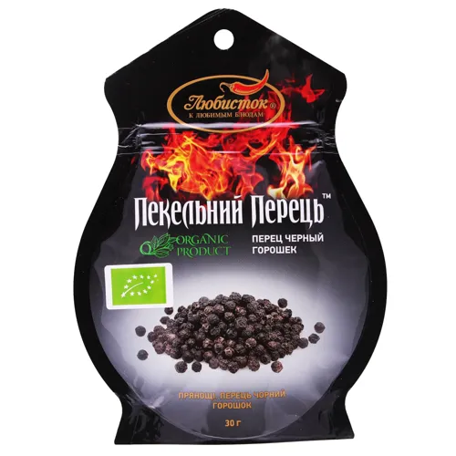 Перець чорний горошок Organic Любисток 30г