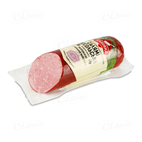 Ковбаса «Забіяка» «Салямі Посольська» натуральна оболонка вищого ґатунку, малий батон, кг