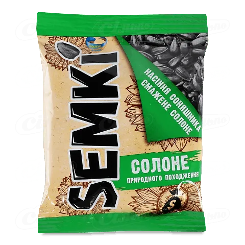 Насіння соняшнику Semki смажене солоне, 80г