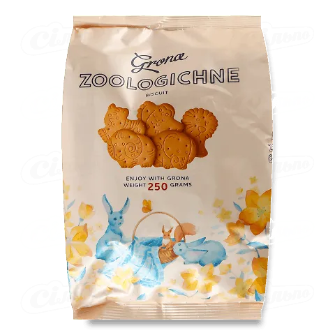 Печиво «Грона» «Зоологічне», 250г