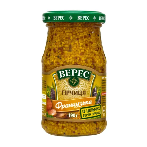 Гірчиця нестерилізована Французька Верес с/б 190г